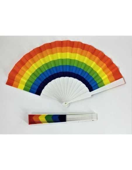 Abanico Plastico Bandera LGBT