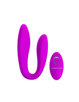 Estimulador de Parejas Control Remoto Rosa 2