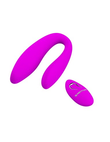 Estimulador de Parejas Control Remoto Rosa