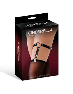 Liga con Aro en Forma de Corazon Cuero Vegano Talla unica 2