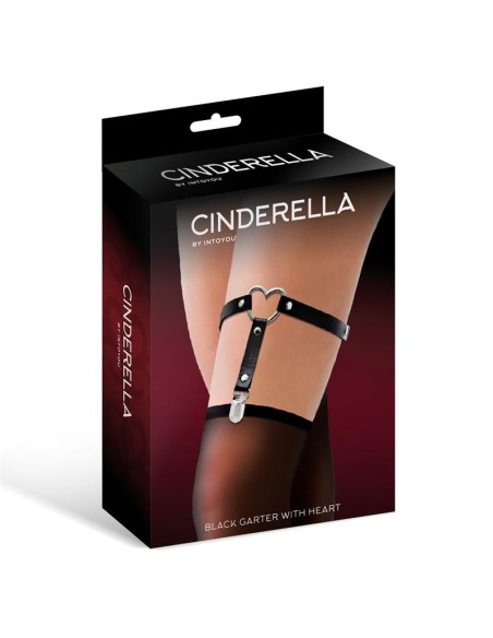 Liga con Aro en Forma de Corazon Cuero Vegano Talla unica