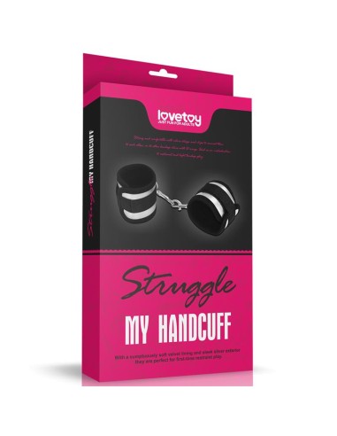 Esposas Velcro Negro y Plateado