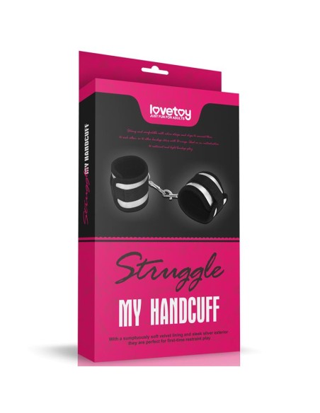 Esposas Velcro Negro y Plateado