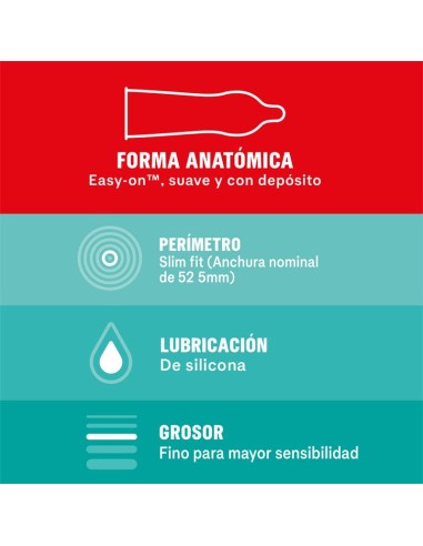 Preservativos Sensitivo Slim Fit 10 Unidades