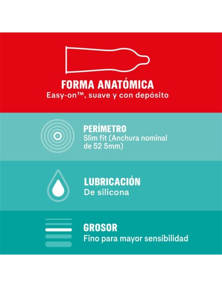 Preservativos Sensitivo Slim Fit 10 Unidades