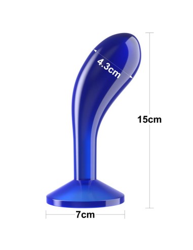 Plug Anal Flawless Azul Transparente 6