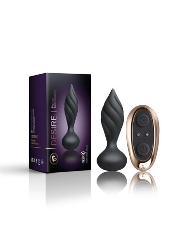 Plug Anal con Control Remoto Petite Sensations Desire Negro