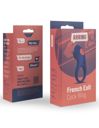 Rring French Exit Anillo para el Pene con Vibracion USB Silicona