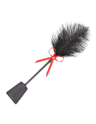 Plumas y Pala 2 en 1 36 cm Negro Rojo