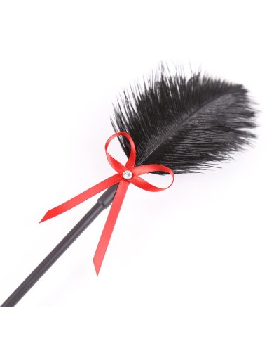 Plumas y Pala 2 en 1 36 cm Negro Rojo