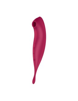 Twirling Pro Succionador y Vibrador APP Satisfyer Connect Dark Red 2
