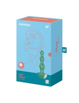 Plug Anal con Vibracion Lolli Plug 2 Verde 2