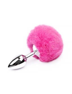 Plug Anal con Pompon Rosa Talla S 2