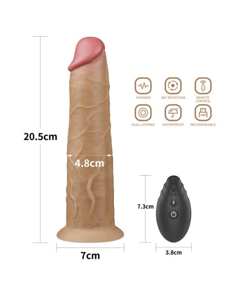 Vibrador con Rotacion Doble Capa 8