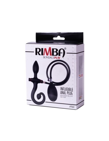 Plug Anal Inflable con Bomba Negro