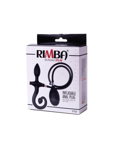 Plug Anal Inflable con Bomba Negro