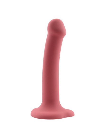 Bouncy Dildo Silicona Liquida Hiper Flexible 7 18 cm Talla M Burgundy