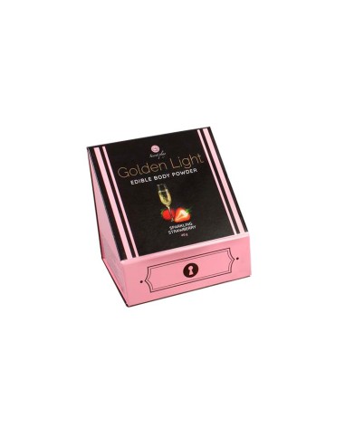 Kit Polvos 100 Comestibles y Plumero Fresas con Cava