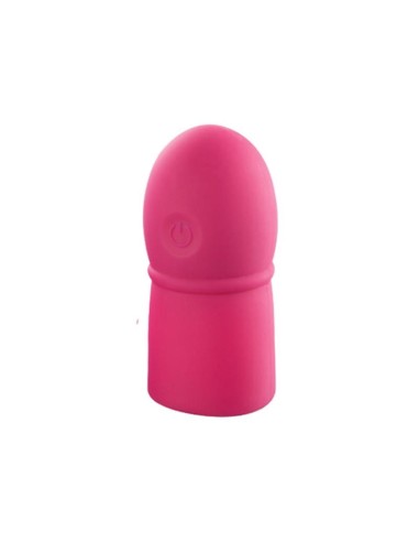 Super Striker Funda para el Pene con Vibracion Rosa