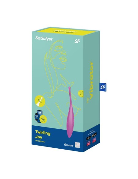 Twirling Joy Estimulador Giratorio con APP Fuchsia
