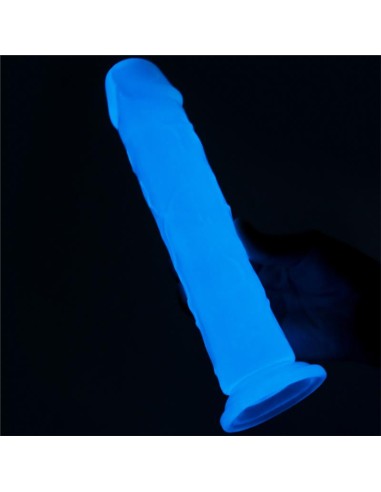 Dildo Lumino 8 Luz Azul