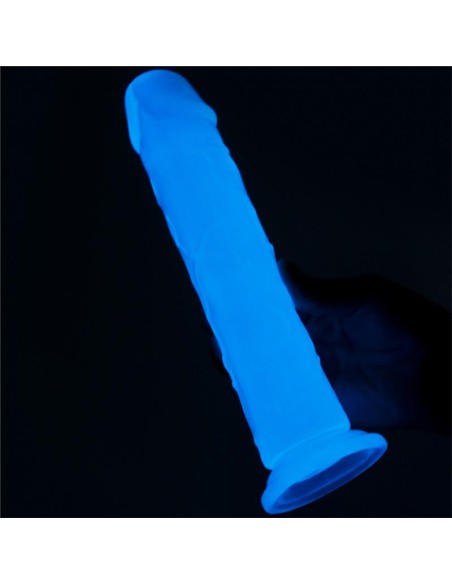 Dildo Lumino 8 Luz Azul