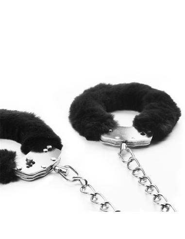 Esposas Tobillos con Pelo Negro