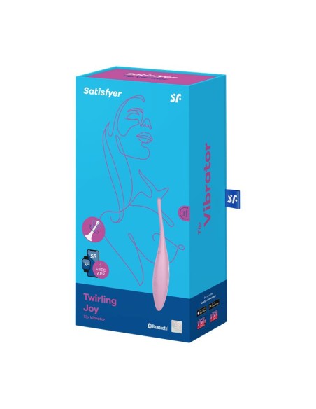 Twirling Joy Estimulador Giratorio con APP Rosa