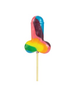 Piruleta Forma de Pene Multicolor
