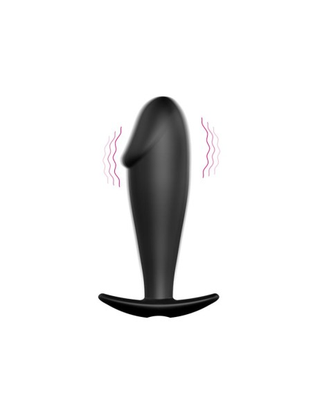 Plug Anal Negro con Mando