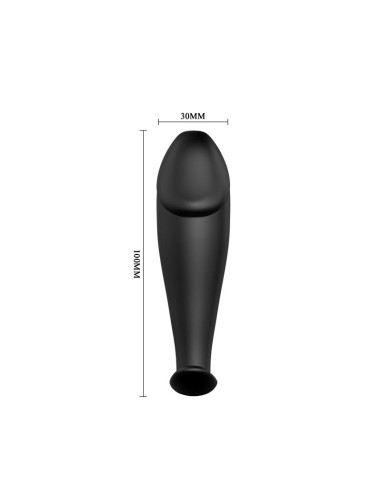 Plug Anal Negro con Mando