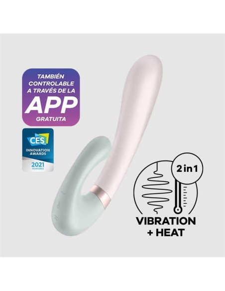 Heat Wave Vibrador con Efector Calor y APP Menta