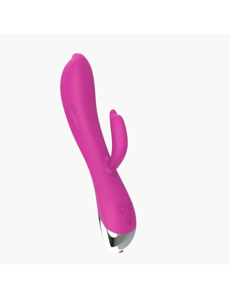 Vibrador Dolphin 6 Funciones USB Rosa
