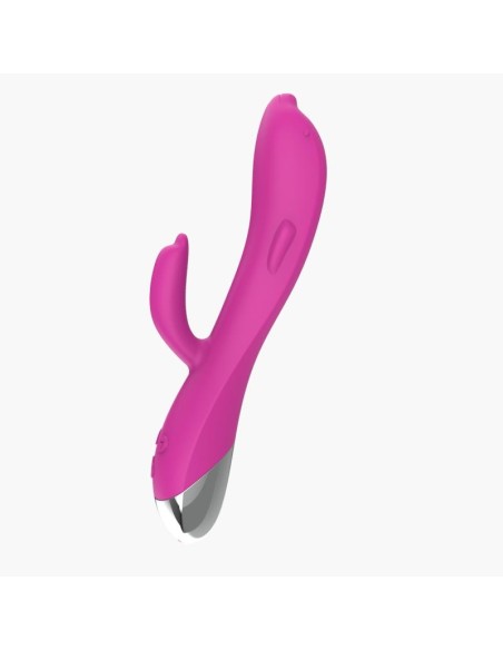 Vibrador Dolphin 6 Funciones USB Rosa