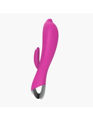 Vibrador Dolphin 6 Funciones USB Rosa