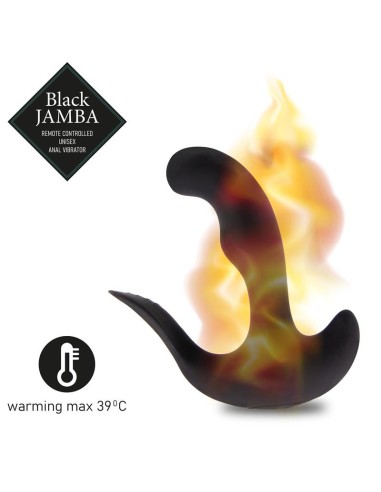 Jamba Vibrador Anal y Estimulador Punto G Negro