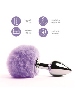 Bunny Tail Plug Anal con Cola Purpura 2