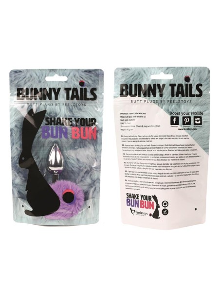 Bunny Tail Plug Anal con Cola Purpura