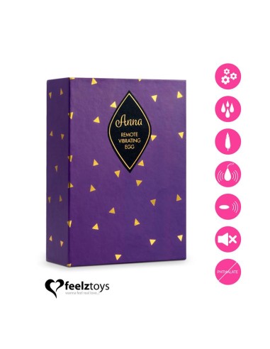 Anna Huevo Vibrador con Control Remoto USB Deep Pink