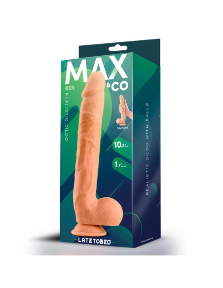 Ben Dildo Realista con Testiculos 102 Natural