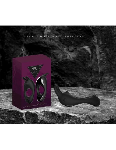 Zeus Anillo Vibrador para el Pene Doble