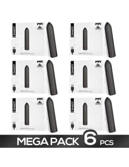 Pack de 6 Shady Bala Vibradora Recargable USB Impermeable