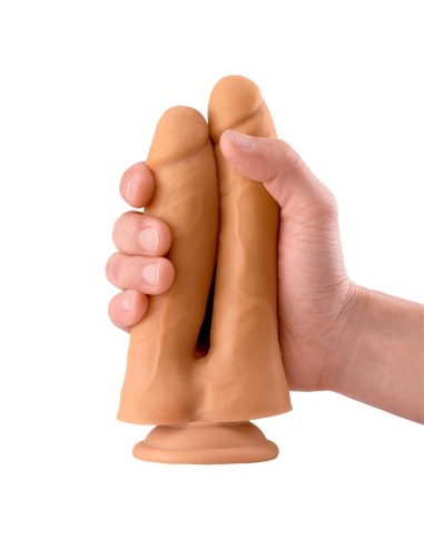 Twin Dildo Doble Realista 71 Natural