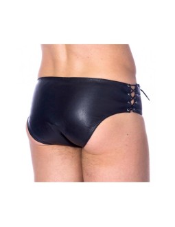 Slips de Cuero Ajustable Color Negro 2