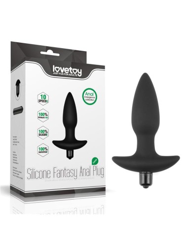 Plug Anal Fantasy Plug con Vibracion Negro