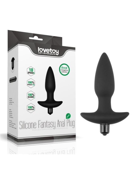 Plug Anal Fantasy Plug con Vibracion Negro