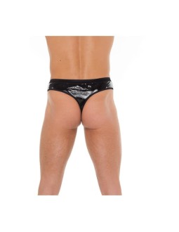 Tanga de PVC Negro Talla unica 2