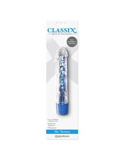 Vibrador Mr Twister Azul Metalico 17 cm 2
