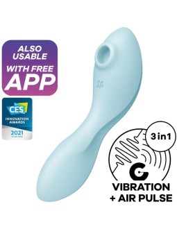 Curvy Trinity 5 con APP Satisfyer Connect Azul