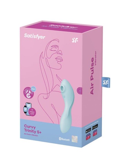 Curvy Trinity 5 con APP Satisfyer Connect Azul